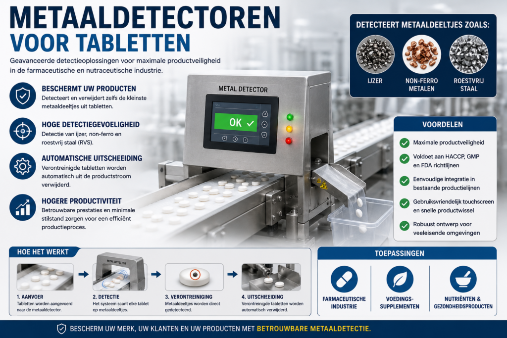Metaaldetectoren voor tabletten