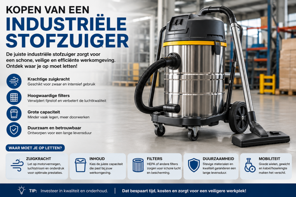 8 Belangrijke Tips bij het Kopen van een Industriële Stofzuiger