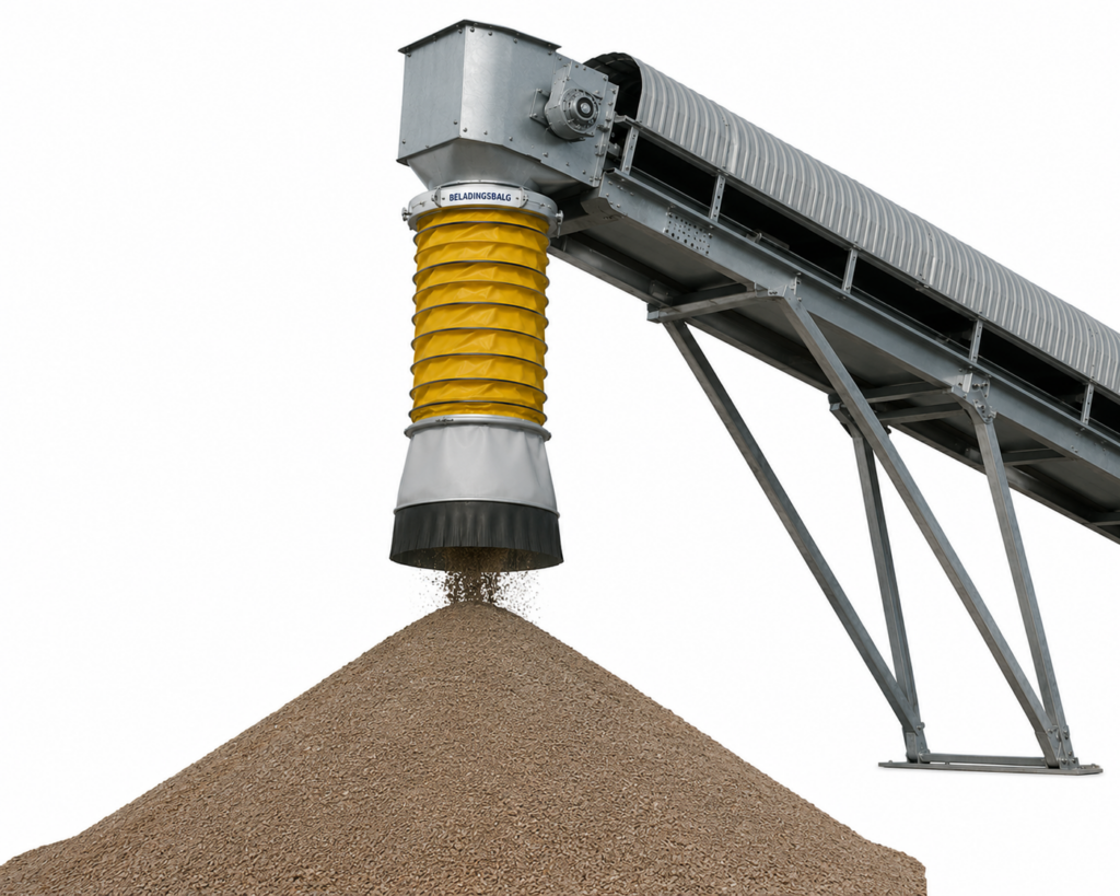 Beladingsbalgen bij stockpiling