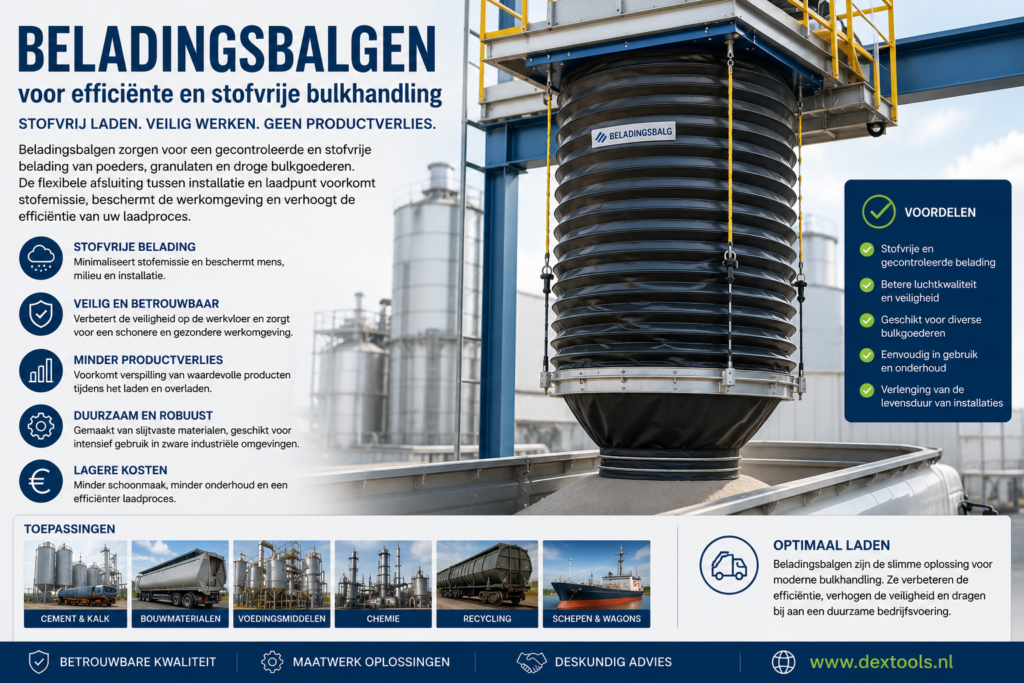 Beladingsbalgen voor efficiënte en stofvrije bulkhandling