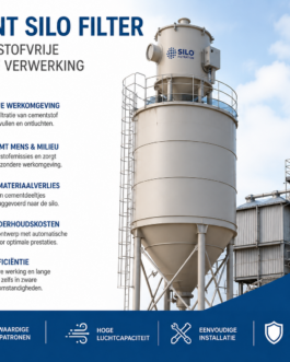 Cement Silo Filter voor een Stofvrije Opslag en Verwerking