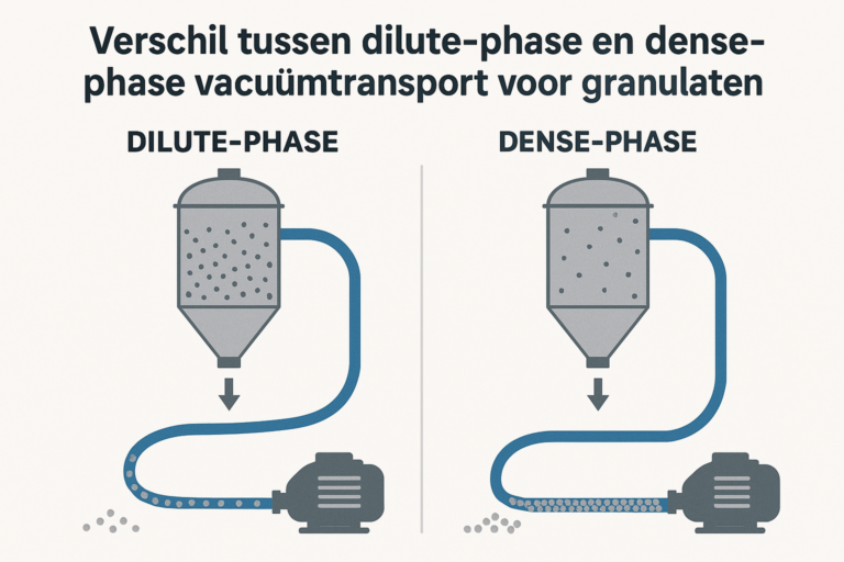Lees meer over het artikel Verschil tussen dilute-phase en dense-phase vacuümtransport