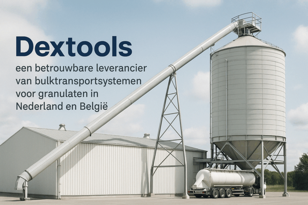 Dextools is een betrouwbare leverancier van bulktransportsystemen voor granulaten in Nederland en België