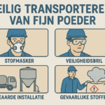 Veiligheidsmaatregelen bij het transporteren van fijn poeder