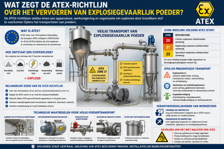 Lees meer over het artikel ATEX-richtlijn vervoeren explosiegevaarlijk poeder