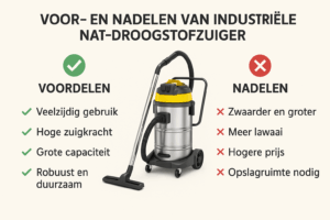 Lees meer over het artikel Voor- en nadelen van een industriële nat-droog stofzuiger