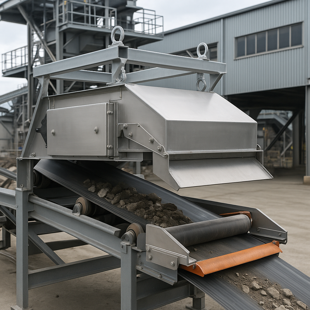 Bovenband magneetscheiders voor diverse industrieën