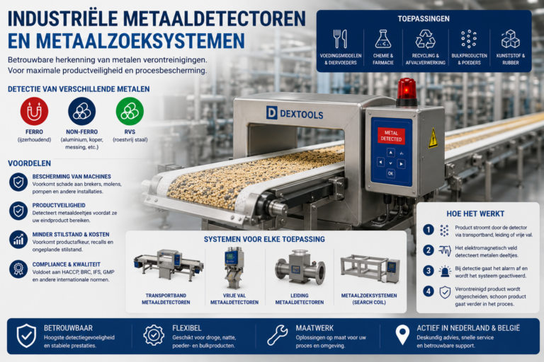Lees meer over het artikel Industriële metaaldetectoren en metaalzoeksystemen