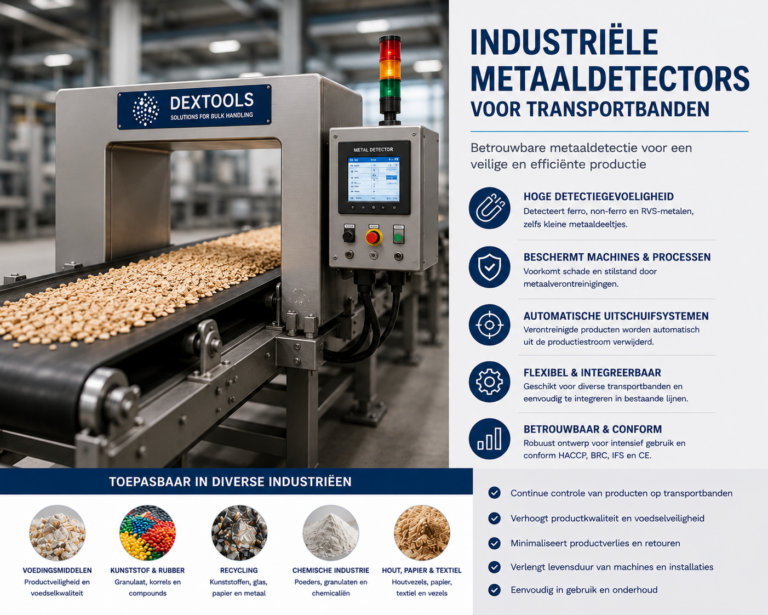 Lees meer over het artikel Industriële metaaldetectors voor transportbanden