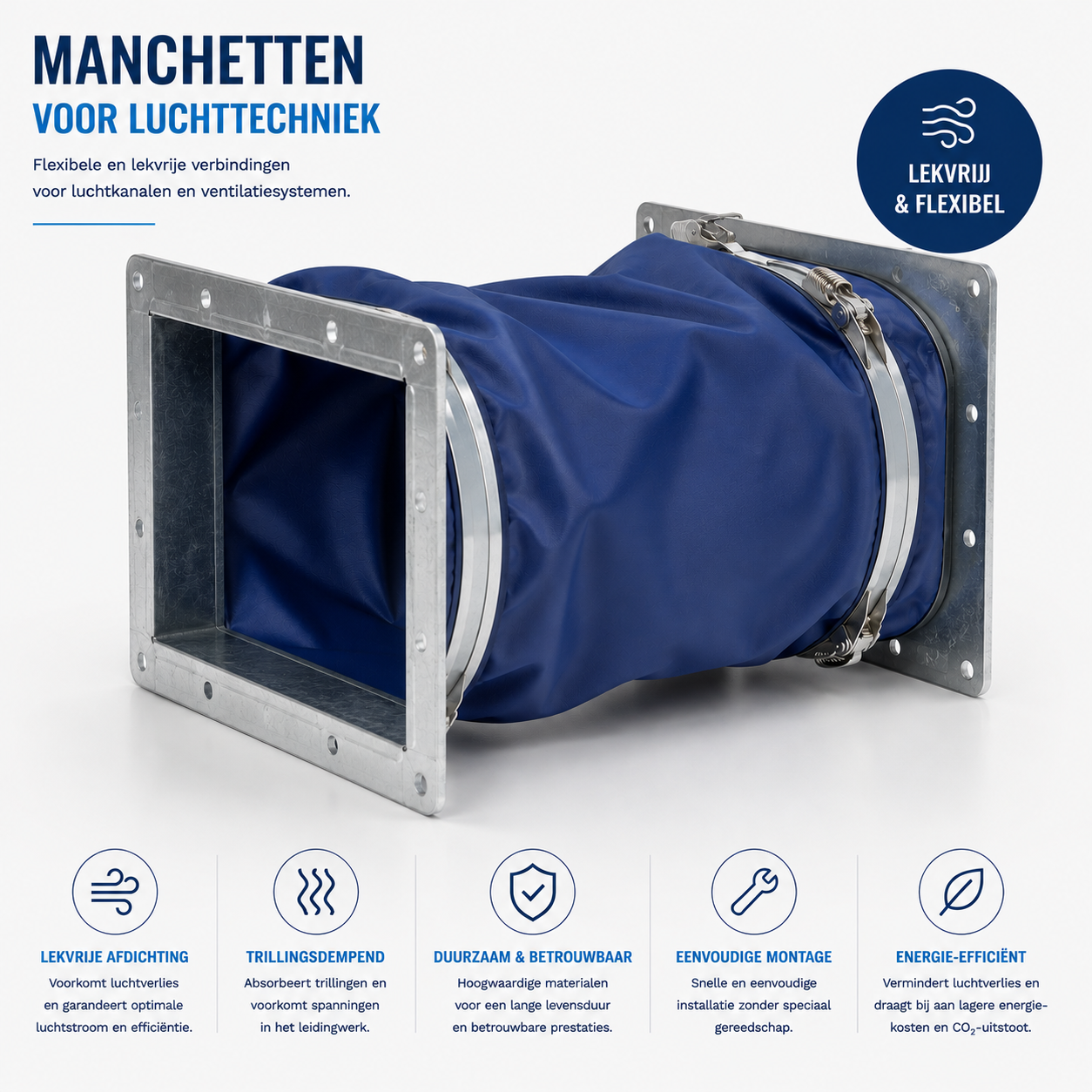 Manchetten voor luchttechniek