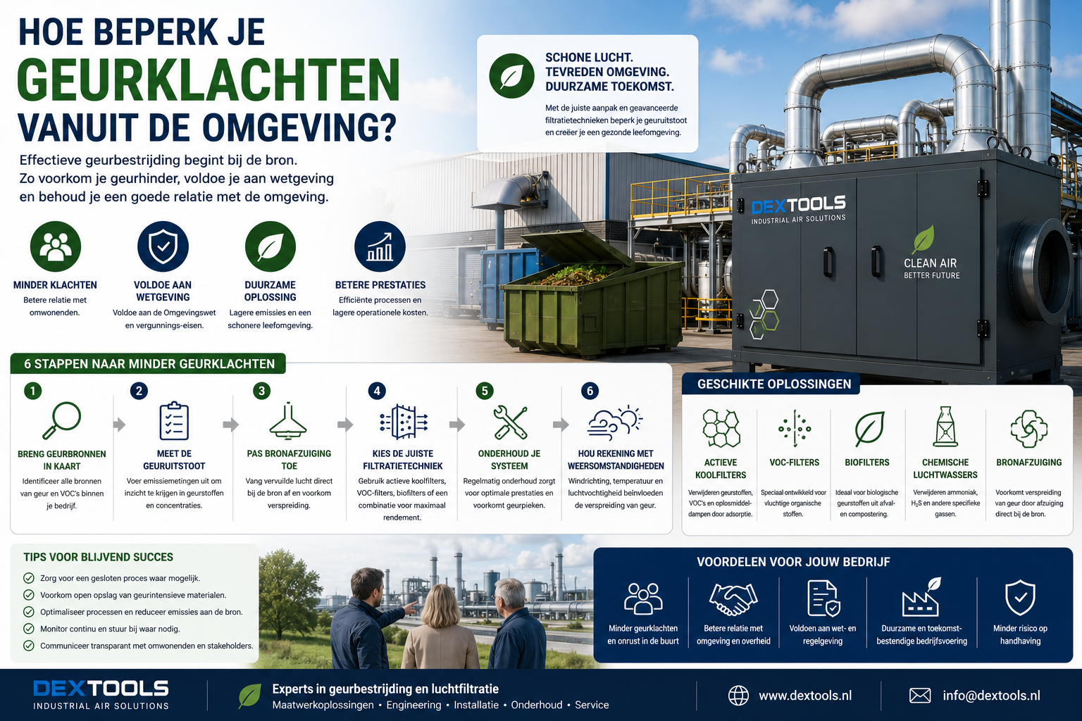 Hoe beperk je geurklachten vanuit de omgeving